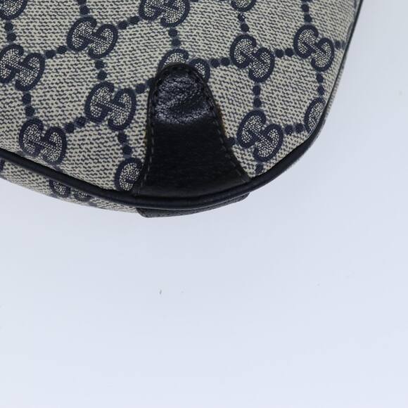 GUCCI GG Supreme Sherry Line Shoulder Bag Pvc Navy Red 39 02 026 - Picture 10 of 16